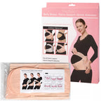 Belly support brace with packaging on a white background.