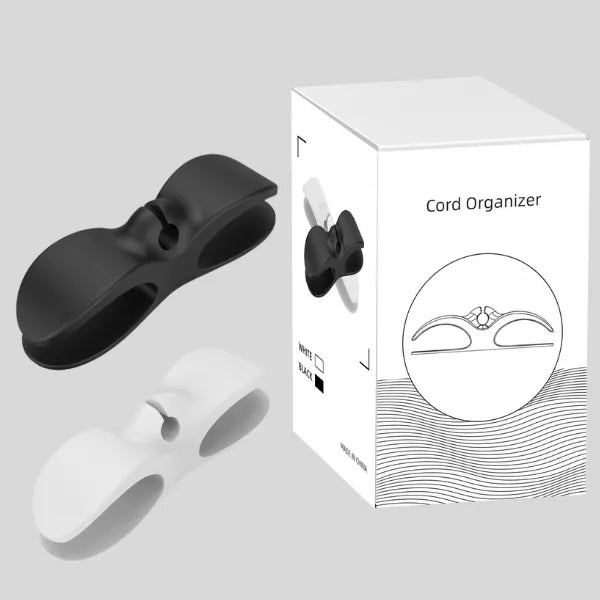 Cord organizer designed for home, office, and kitchen appliances, featuring durable materials for effective cable management.