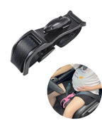 Pregnancy seatbelt extender for expecting mothers in dolphin style, black color.